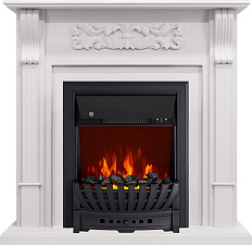 Каминокомплект Royal Flame Venice с очагом Aspen Black фактурный белый Royal Flame Venice с очагом Aspen Black фактурный белый