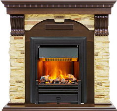 Каминокомплект Dimplex Dublin очаг Brookline Black темный дуб/сланец Dimplex Dublin очаг Brookline Black темный дуб/сланец