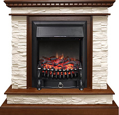 Каминокомплект Royal Flame Calgary с очагом Fobos FX Black дуб/сланец белый Royal Flame Calgary с очагом Fobos FX Black дуб/сланец белый