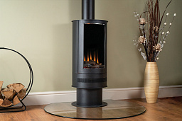 Электрокамин Трехсторонний электрокамин с обогревом BRITISH FIRES Ashurst Barrel Stove Трехсторонний электрокамин с обогревом BRITISH FIRES Ashurst Barrel Stove
