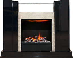 Каминокомплект Dimplex Rockwell очаг Albany черный лак/слоновая кость Dimplex Rockwell очаг Albany черный лак/слоновая кость